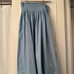 COS Light blue full skirt